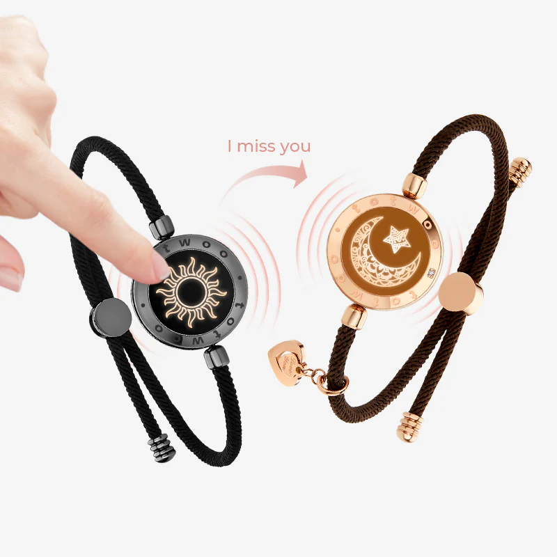 Sun & Moon Touch Bracelets with Milan Rope Set - Image 2