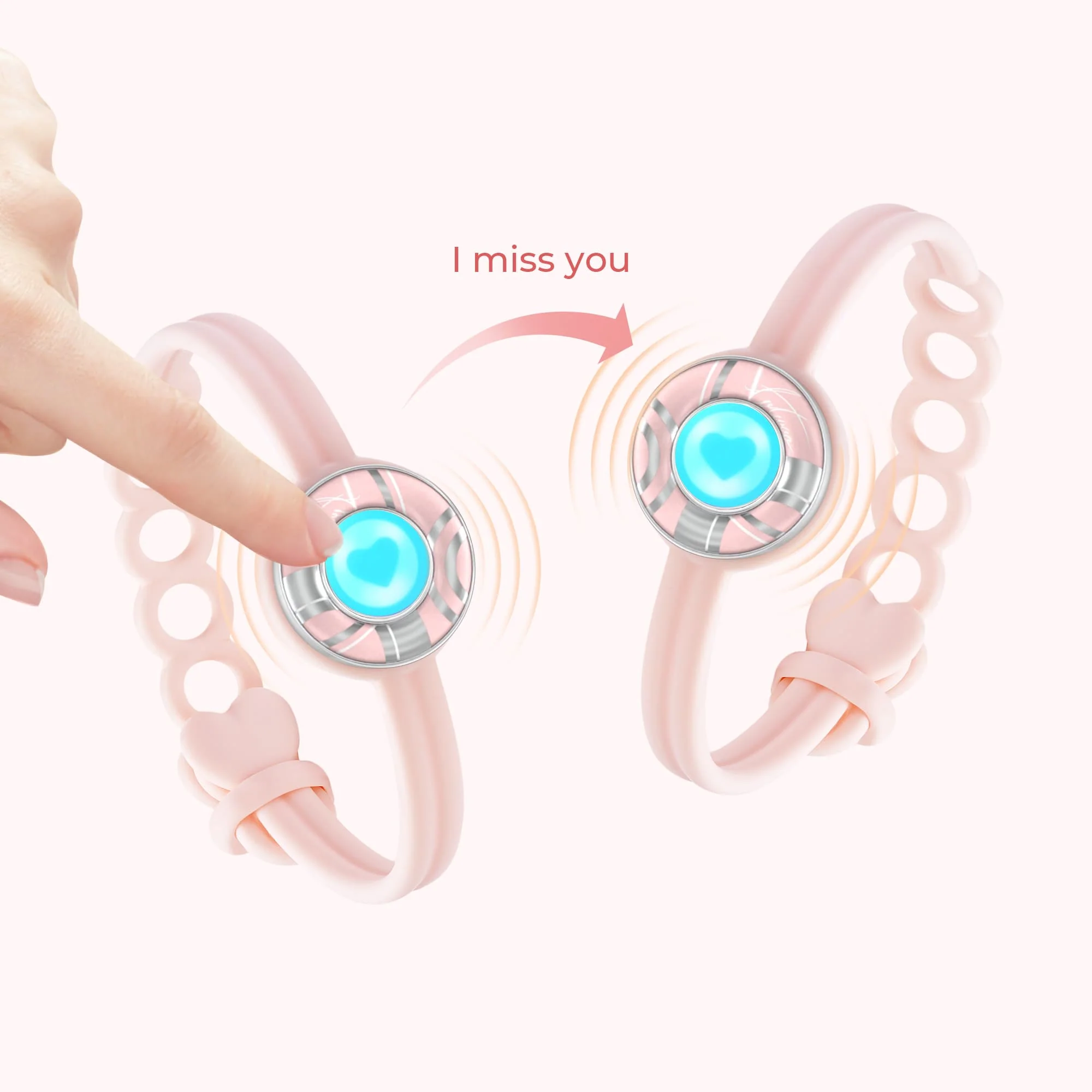Candy Wave Touch Bracelets(Pink+Pink) - Image 2