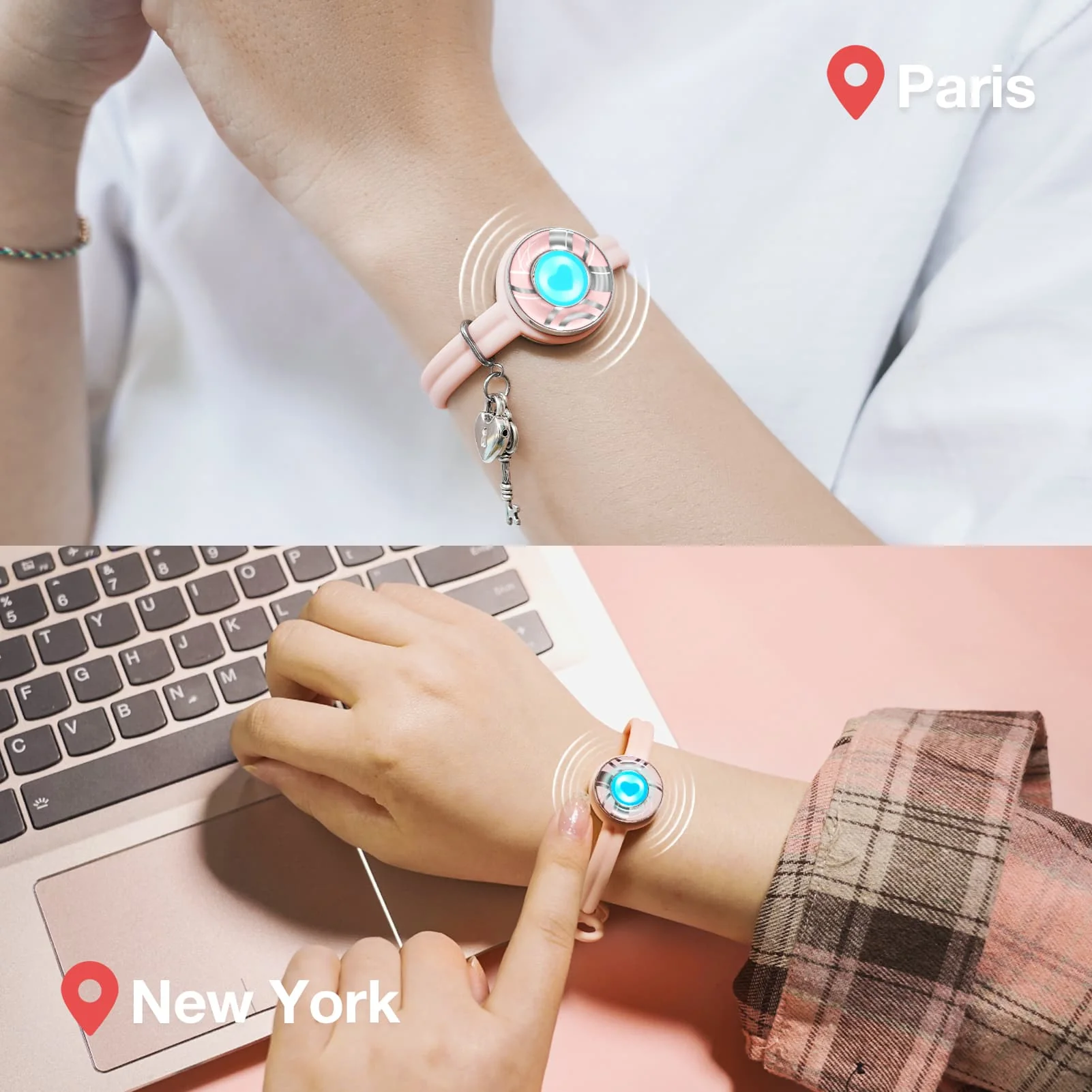 Candy Wave Touch Bracelets(Pink+Pink) - Image 3