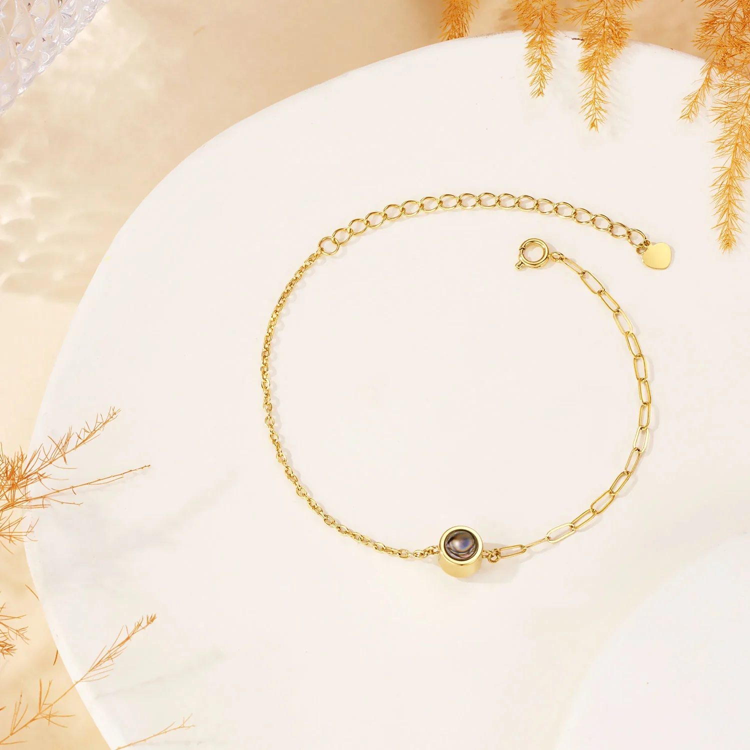Custom Dual Chain Photo Bracelet - Image 4