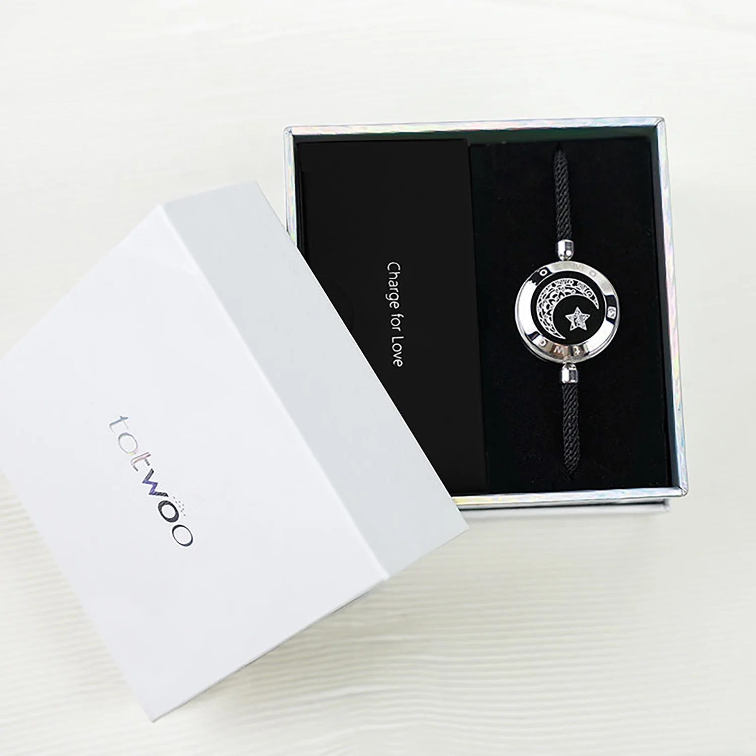Moon Touch Bracelet with Milan Rope Single(Silver) - Image 6