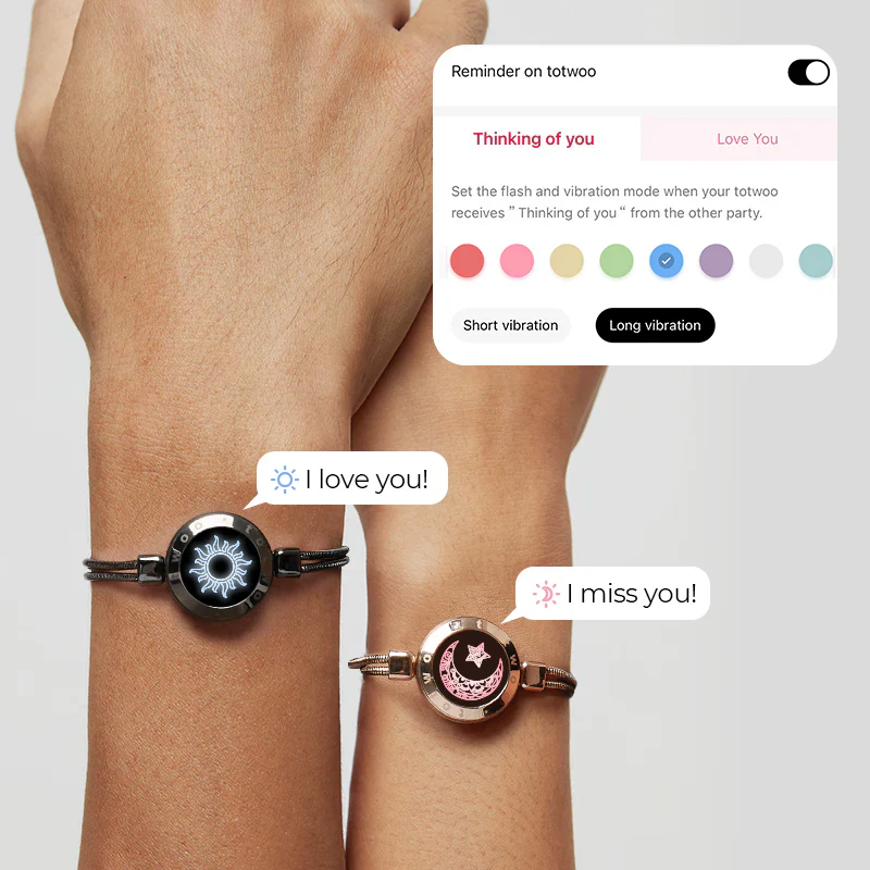 Moon Touch Bracelets with Snake Chain - Image 4