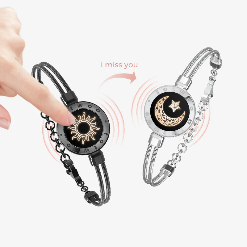 Moon Touch Single Bracelet with Snake Chain - Image 2