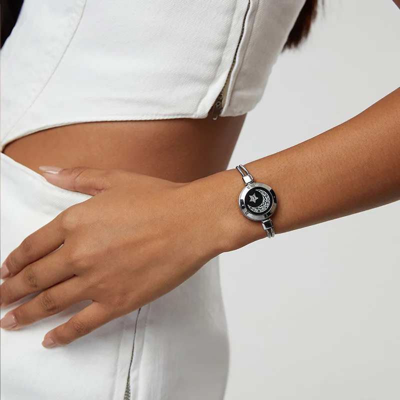 Moon Touch Single Bracelet with Snake Chain - Image 3