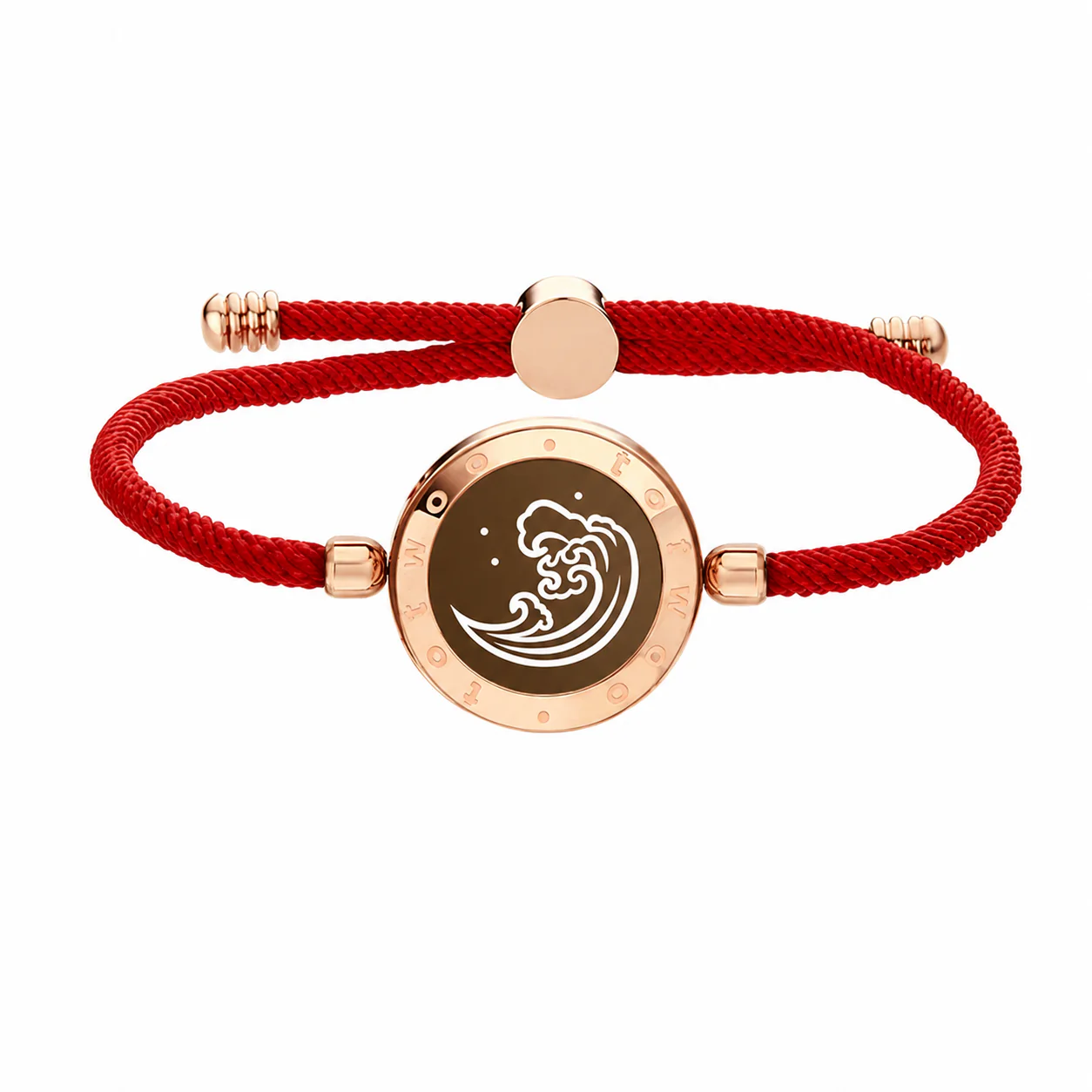 Mountain & Sea Touch Bracelets with Milan Rope (Black+Red) - Image 10