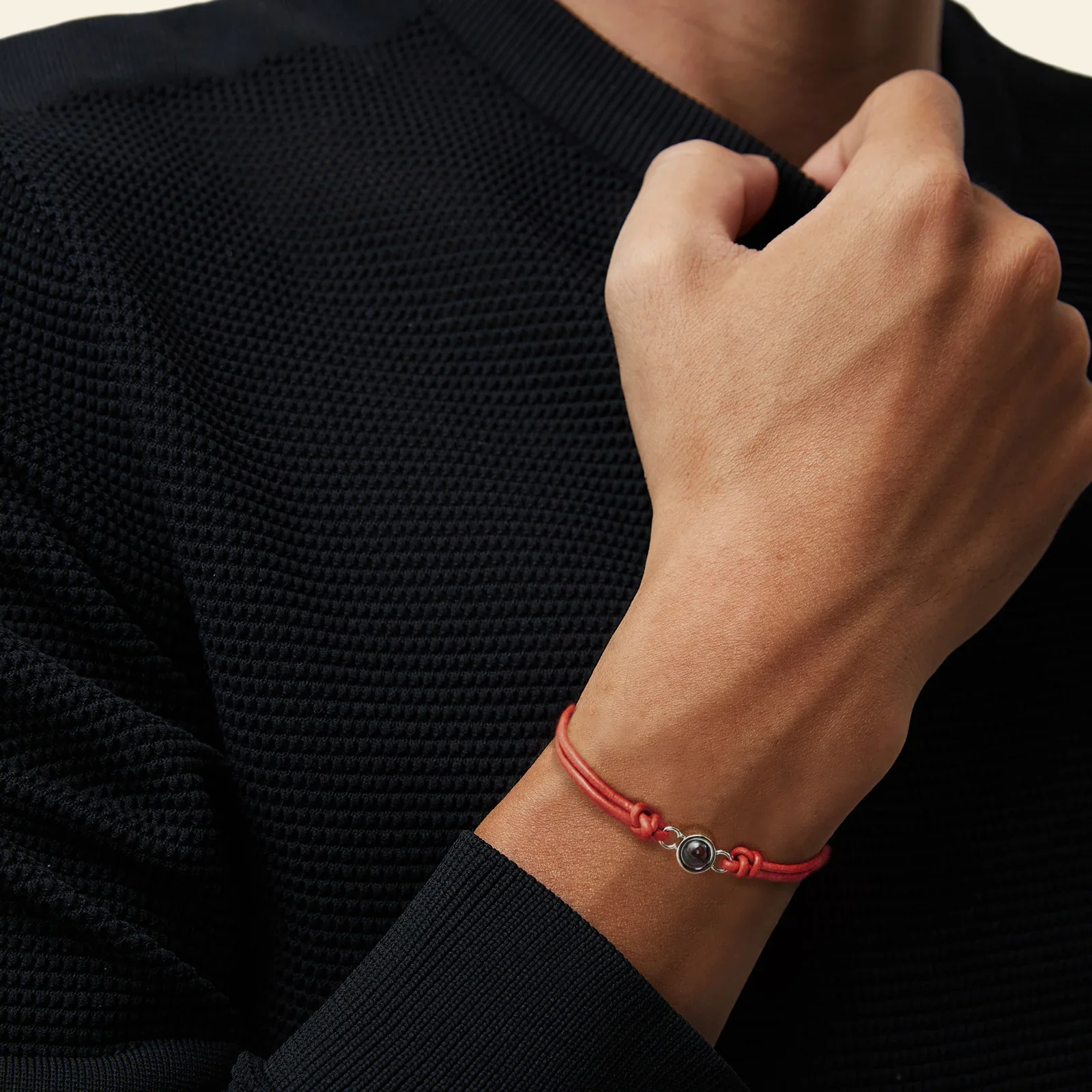 Personalized Genuine Leather Photo Bracelet - Image 4