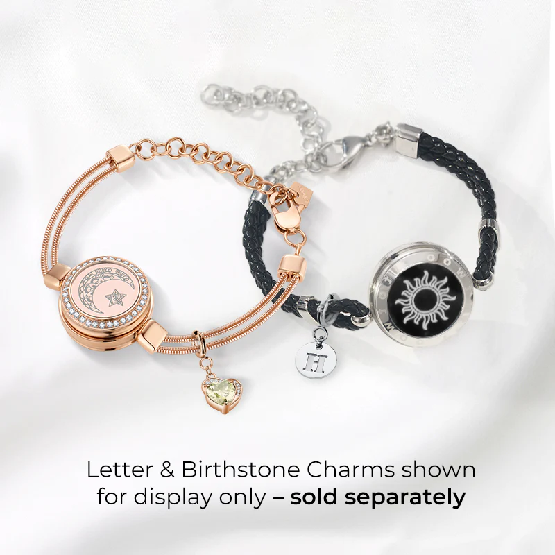 Sun & Moon Touch Bracelets (Snake Chain + Braided Cord) - Image 5