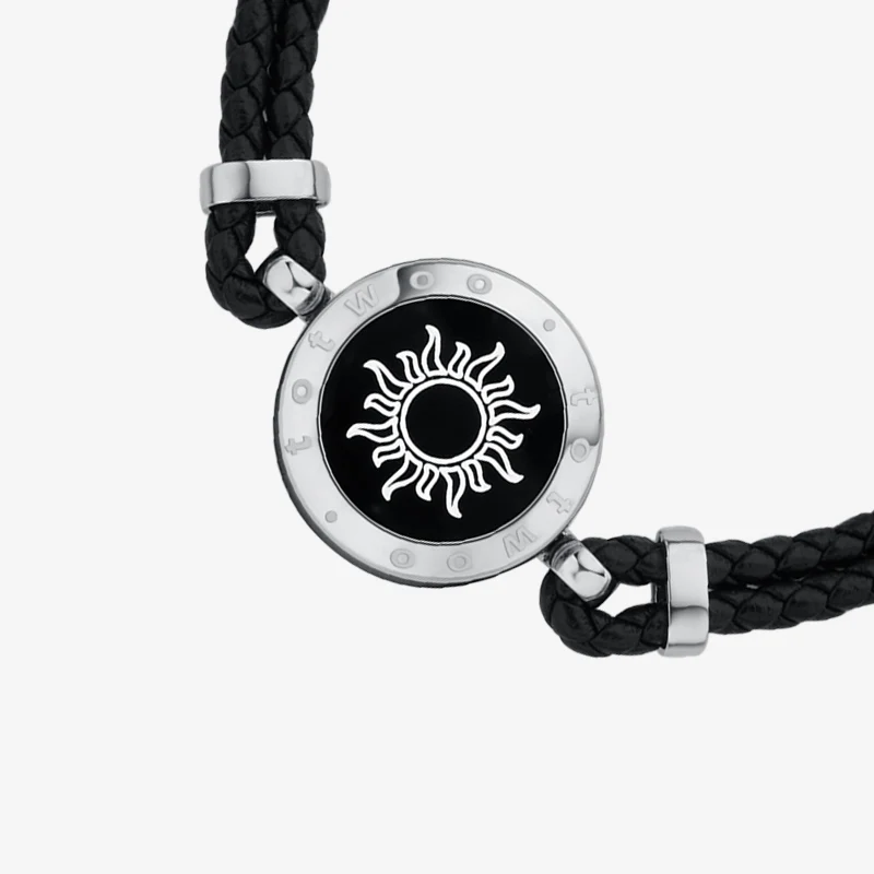 Sun & Moon Touch Bracelets (Snake Chain + Braided Cord) - Image 8