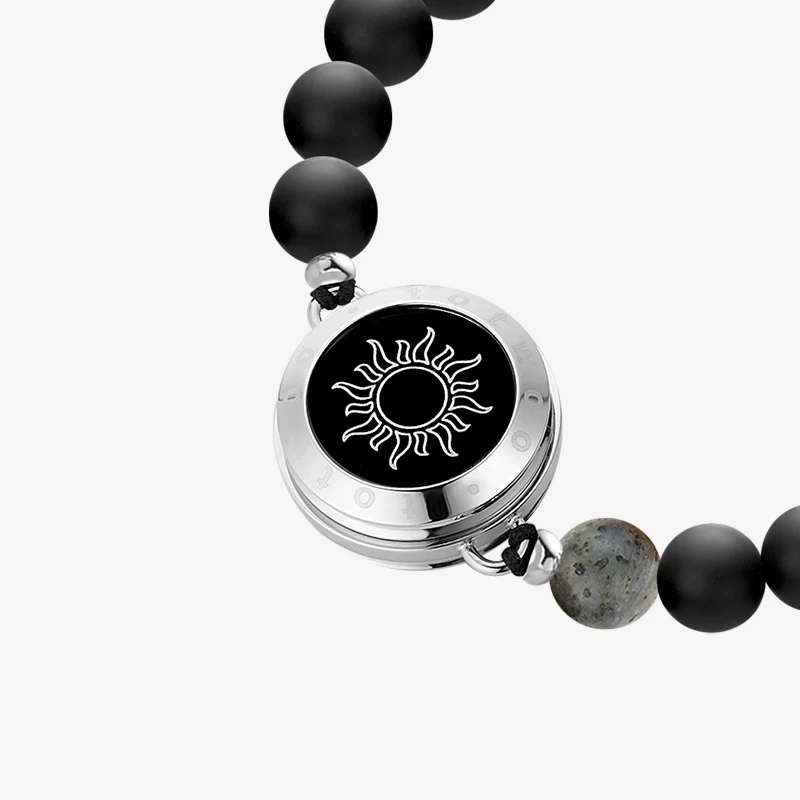 Sun & Moon Celestial Touch Bracelets with 13 Natural Stone Beads - Image 6