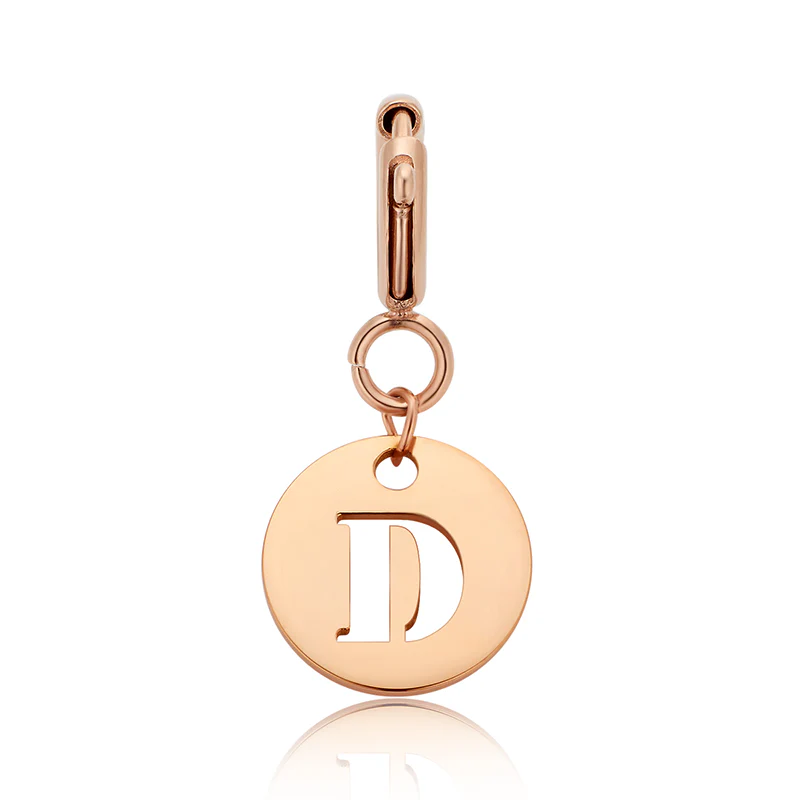 Totwoo Letter Charm (Silver/Rose Gold/Black) - Image 18