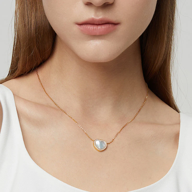 Totwoo MEMORY Digital Locket Heart Necklace(Gold) - Image 3