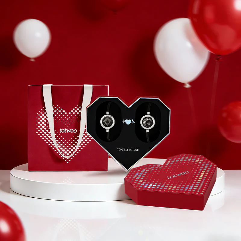 [Totwoo Signal Gift Box] Sun & Moon Bracelets with Black Milan Rope - Image 6
