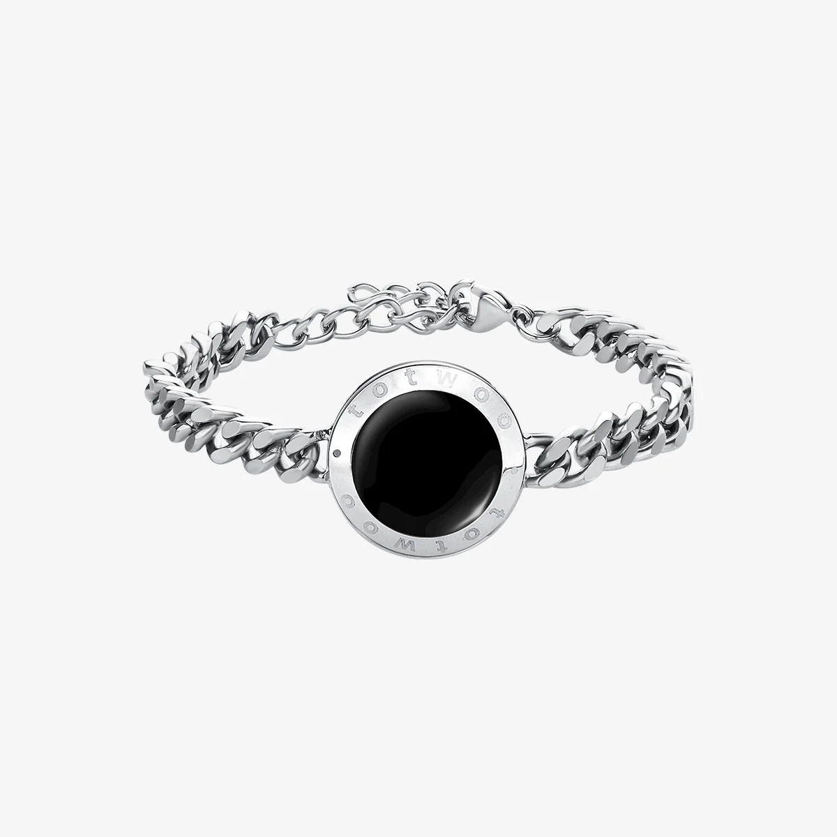 Soulmate 2.0 Single Touch Bracelet (Silver Cuban Chain)
